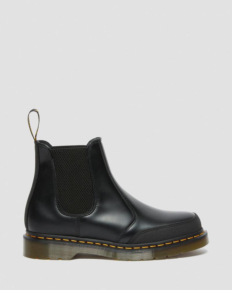 Botines Chelsea Dr Martens 2976 Guard Panel Cuero Hombre Negros | MX 323WNB